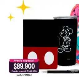 Panamericana Especial - mickey mouse tumbler and notebook set oferta