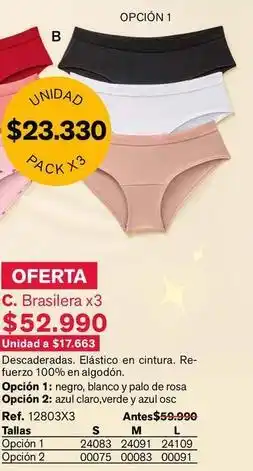 Leonisa C. brasilera x3 oferta