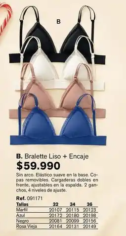 Leonisa Arco - bralette liso + encaje oferta