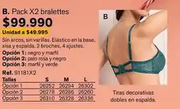 Leonisa Pack x2 bralettes ref. 91181x2 oferta