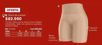 Control - b. short de control