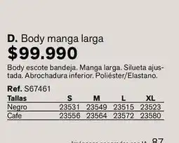 Leonisa D. body manga larga ref. s67461 oferta