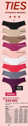 Leonisa Ties apariencia invisible oferta