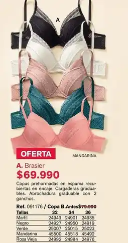 Leonisa Mandarina - a. brasier oferta