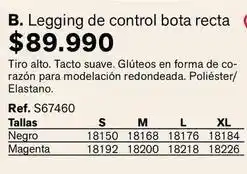 Leonisa Control - b. legging de control bota recta oferta