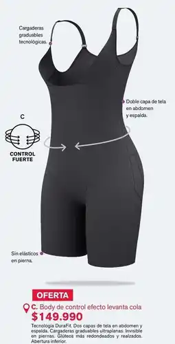 Leonisa Control - body de control efecto levanta cola oferta