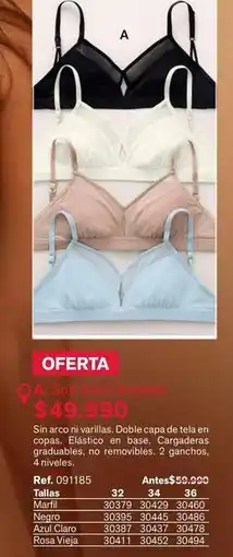 Leonisa Arco - sostenidos tipo corpiño sin aro y varillas (ref. 001185) oferta
