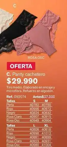 Leonisa C. panty cachetero oferta