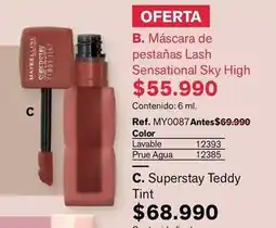 Leonisa Maybelline - máscara de pestañas lash sensational sky high oferta