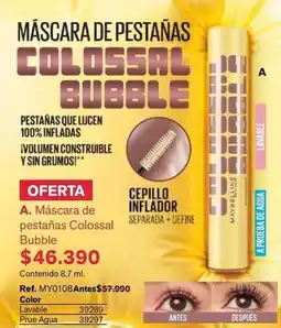 Leonisa Maybelline - máscara de pestañas colossal bubble oferta