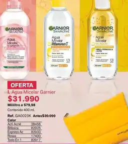 Leonisa Garnier - agua micelar oferta