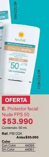 Leonisa Nude - protector facial fps 50 oferta