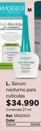 Leonisa Masglo - sérum nocturno para cutículas oferta