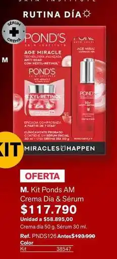 Leonisa Pond's - kit ponds am crema día & sérum oferta