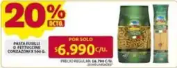 Ara Pasta fusilli o fettuccine conzazoni oferta