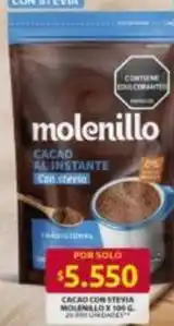 Ara Cacao al instante con stevia oferta