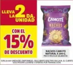 Ara Nachos camote natural oferta