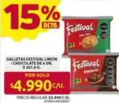 Ara Festival - galletas limon / chocolate oferta