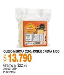 Mercar Queso mercar x600g doble crema tjdo oferta