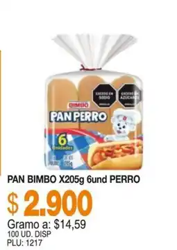Mercar Pan Bimbo X205g 6und Perro oferta