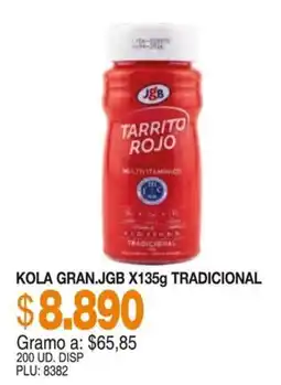 Mercar Kola Gran.JGB Tarrito Rojo Tradicional oferta