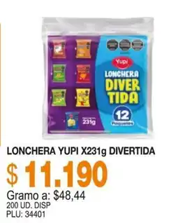 Mercar Yupi lonchera divertida oferta