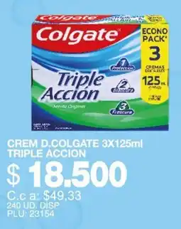 Mercar Colgate crema triple accion oferta