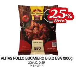 Mercar Bucanero alitas de pollo bbq oferta