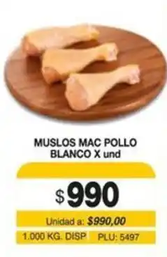 Mercar Muslos mac pollo blanco oferta
