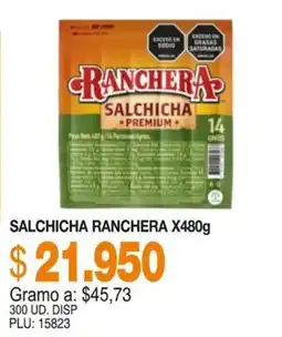 Mercar Ranchera salchicha premium oferta