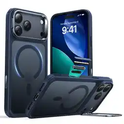 Falabella Funda con Soporte para iPhone 17 Pro Max Azul Esmerilado oferta