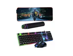 Falabella Combo Pad Mouse Rgb 80cm X 30cm Teclado Y Mouse Gamer N G02 oferta