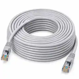 Falabella Cable De Red Ethernet RJ45 CAT5E 20 Metros UTP Gris Alta Velocidad Estable oferta