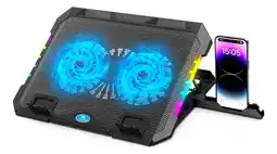 Falabella Base Refrigerante Para Portatil Gamer Rgb Mikuso Doble Ventilador oferta