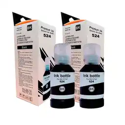 Falabella Tinta Compatible 524 negro impresoras Epson L6490 L15150 L15160 x2 oferta