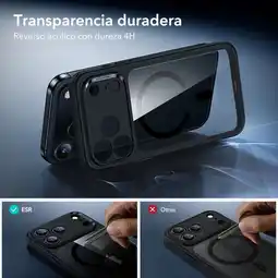 Falabella Funda MagSafe para iPhone 17 Pro Negro Transparente oferta