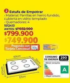 Easy Estufa de empotrar 1512413 oferta