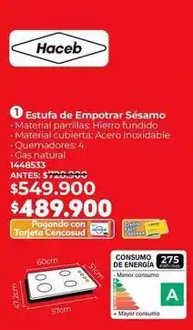 Easy Haceb - estufa de empotrar s uevo oferta