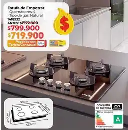 Easy Estufa de empotrar oferta