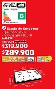 Easy Estufa de empotrar oferta