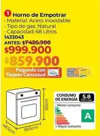 Easy Horno de empotrar 1433043 oferta