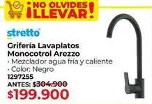 Easy Stretto - grifería lavaplatos monocontrol arezzo 1297255 oferta