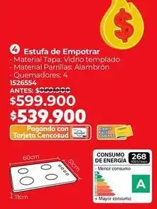 Easy Estufa de empotrar 1526554 oferta