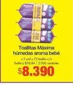 Metro Máxima - toallitas húmedas aroma bebé oferta
