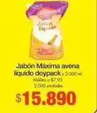 Metro Máxima - jabón líquido avena doypack oferta