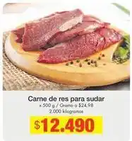 Metro Carne de res para sudar oferta