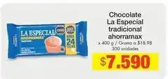 Metro La especial - chocolate tradicional ahorramax oferta