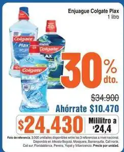 Alkosto Colgate - enjuague plax oferta