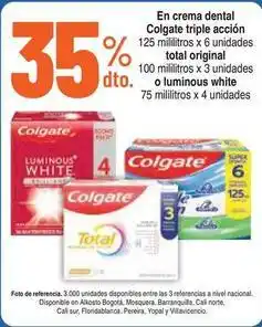 Alkosto Colgate - triple acción oferta