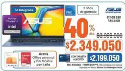 Alkosto Asus - ia integrada laptop oferta